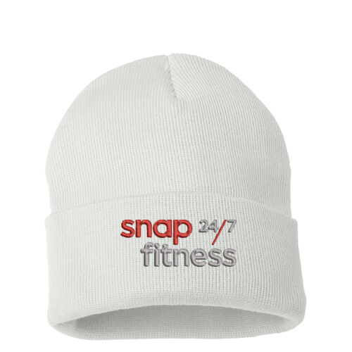 Snap Fitness - 12 Inch Knit Beanie - Red/Grey Thumbnail